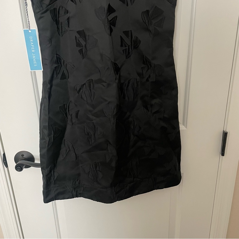 NEW Draper James Black Bow Jacquard Dress - Picture 14 of 16